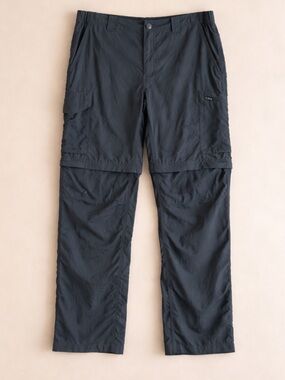 Columbia Omni-Shade Convertible Cargo Pants Men’s Gray Zip-Off Hiking Outdoor